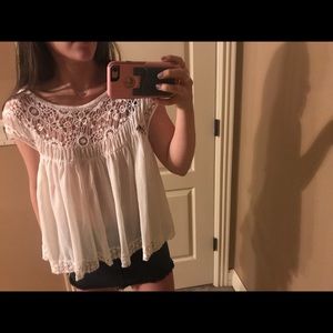 Free people crochet swing top